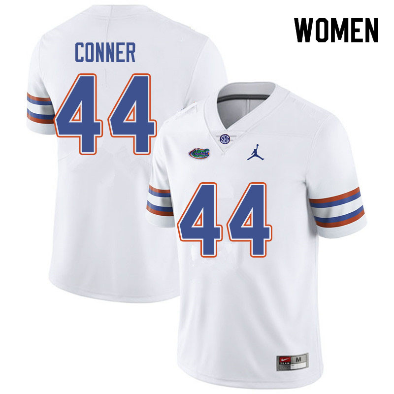 Jordan Brand Women #44 Garrett Conner Florida Gators College Football Jerseys Sale-White